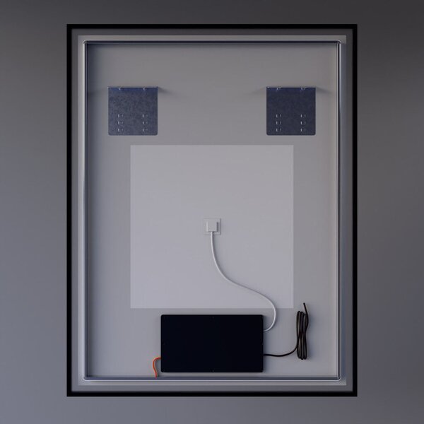 Welland Luxury-Line Como LED tükör - fényerő + színhőfok állítás + páramentesítő + óra - 70 x 90 cm
