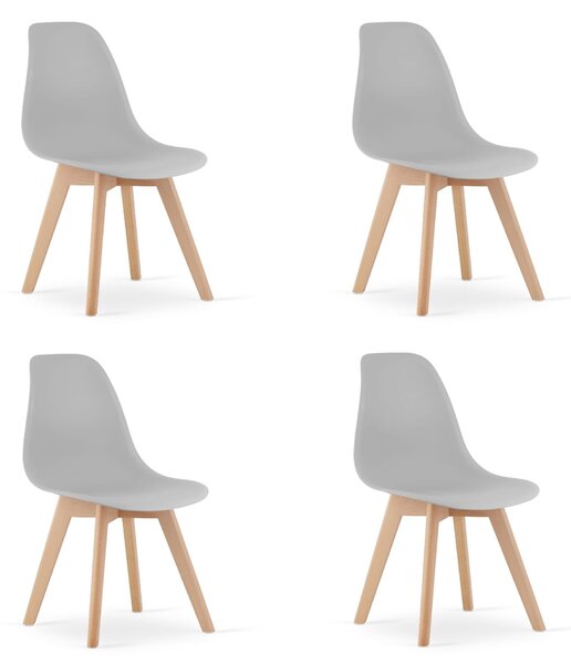Valora KITO SZÉK Ergonomikus szürke fa étkező x4