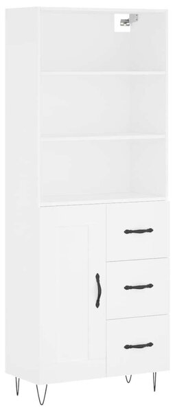 VidaXL fehér szerelt fa magasszekrény 69,5 x 34 x 180 cm
