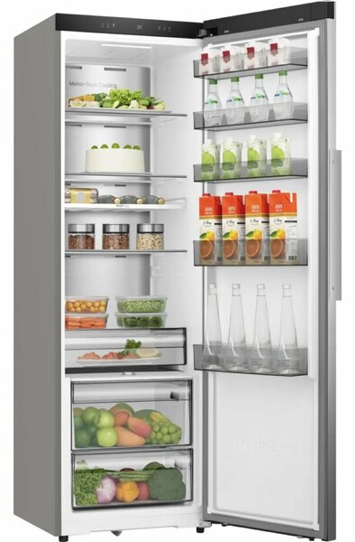 Hisense RL3K370SAID inox, egyajtós, Hűtő:372L, Fagyasztó: 25L hűtőszekrény