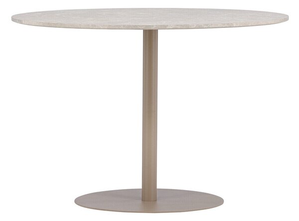 Asztal Dallas 4776, 75cm, Barna márvány, Bézs