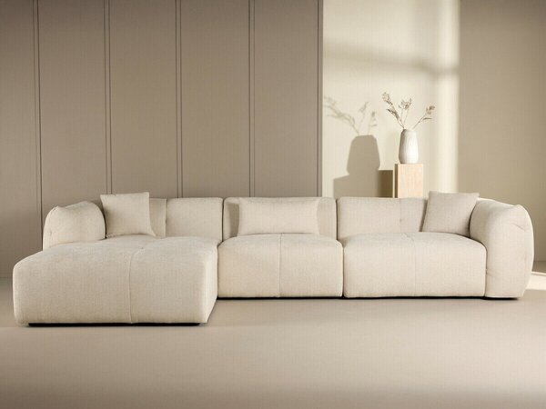 Sarokkanapé Dallas 4817, Kárpit, 71x385x202cm, Bézs