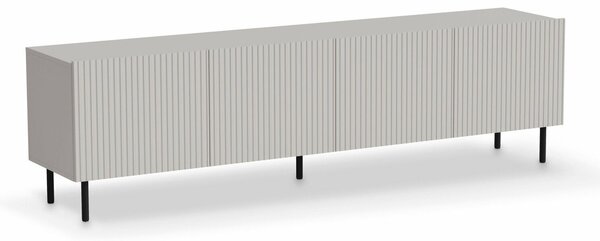 TV-állvány Livsonu 104, Közepes sűrűségű farostlemez, Laminált forgácslap, 54x200x40cm, Kasmír