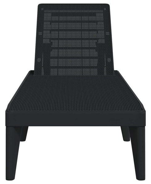 VidaXL Napozóágy - PP - Antracitszürke - 186x60cm