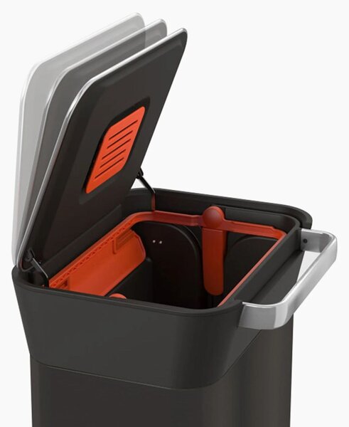 Joseph Joseph Titan 30 literes Kompresszoros szemetes - Fekete
