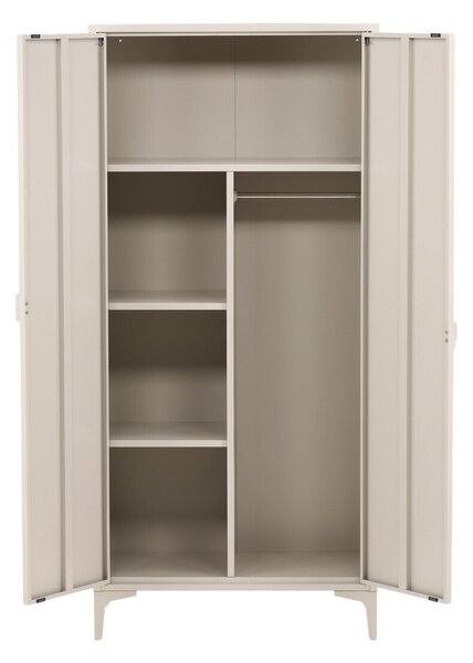 Gardróbszekrény Romcamu 106, Fém, 183x85x45cm, Bézs