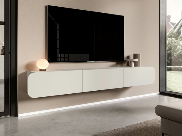TV-állvány Mara, Laminált forgácslap, 34x240x36cm, Kasmír