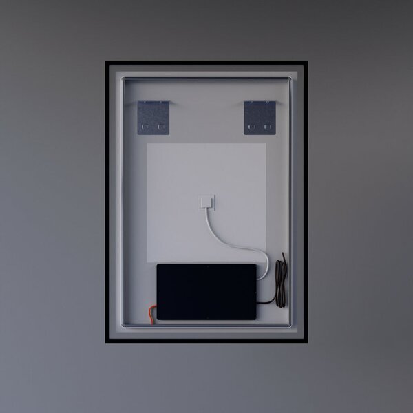 Welland Luxury-Line Como LED tükör - fényerő + színhőfok állítás + páramentesítő + óra - 50 x 70 cm