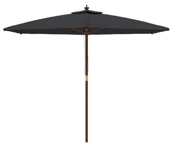 VidaXL Kerti Napernyő - Fekete - 300 cm
