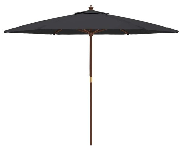 VidaXL Kerti Napernyő - Fekete - 300 cm