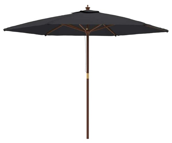 VidaXL Kerti Napernyő - Fekete - 300 cm