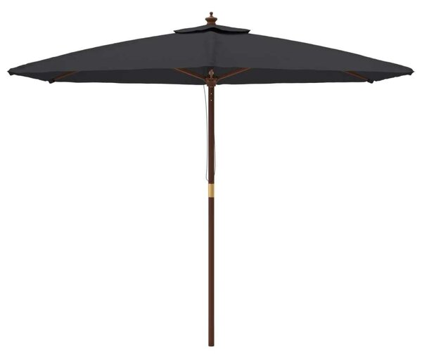 VidaXL Kerti Napernyő - Fekete - 300 cm