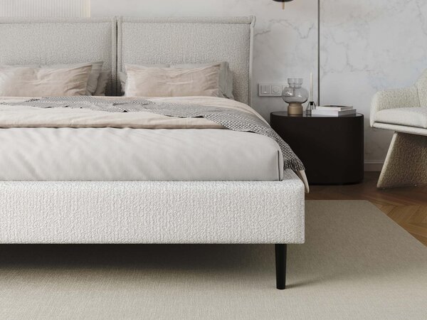 AVENA kárpitozott egyszemélyes ágy 120x200 - fehér