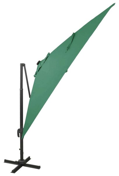 VidaXL Konzolos Napernyő - Zöld - 300x300 cm - LED