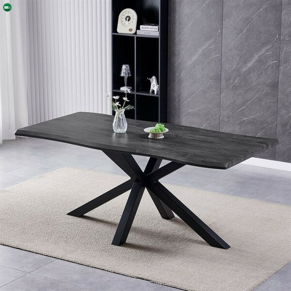 Étkezőasztal 180×90 cm, MDF, Szürke Tölgy. HT-F4618 GREY