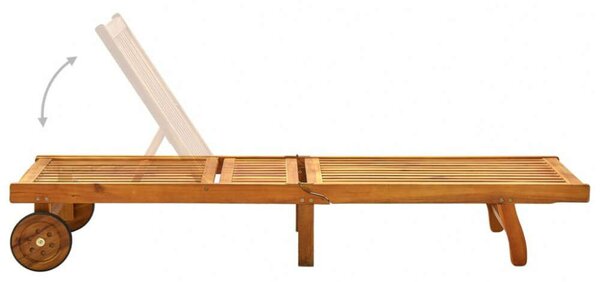 VidaXL Akácfa Napozóágy - 199cm
