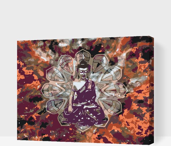 Gario Festés számok szerint Buddha Méret: 40 x 30 cm, Keretezés: Kerettel