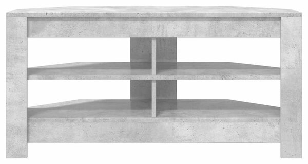 VidaXL SarokTVSzekrény Beton Szürke 102 x 40,5 x 45 cm Faanyag