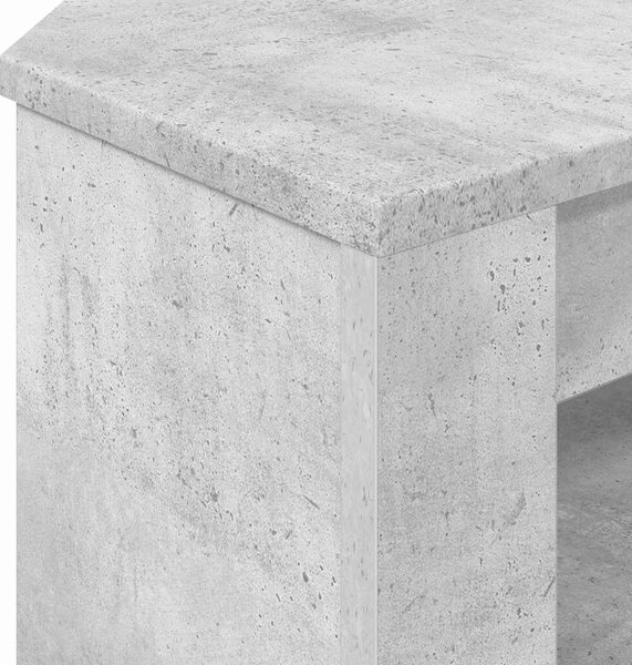 VidaXL SarokTVSzekrény Beton Szürke 102 x 40,5 x 45 cm Faanyag