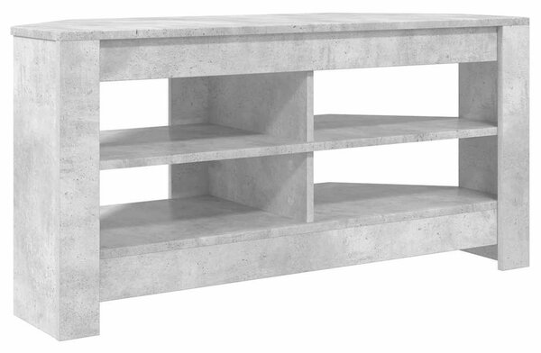 VidaXL SarokTVSzekrény Beton Szürke 102 x 40,5 x 45 cm Faanyag