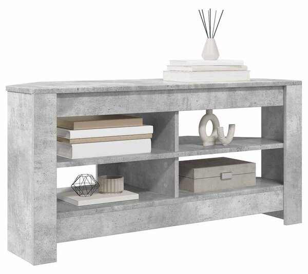 VidaXL SarokTVSzekrény Beton Szürke 102 x 40,5 x 45 cm Faanyag