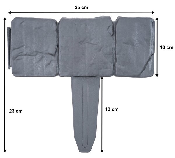 4Home Stone kerti paliszád, 2,5 m