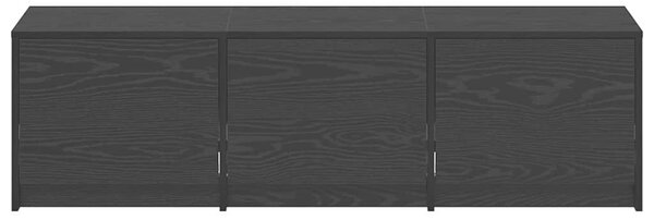 VidaXL TV szekrény LED világítással Fekete tölgy 140 x 34 x 40 cm