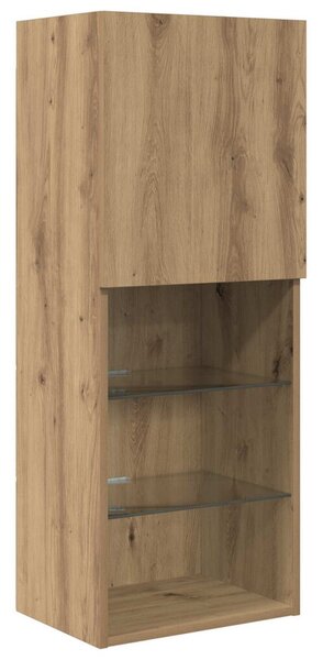 VidaXL TV Fali Egységek LED -es lámpákkal 6 pcs Artisan tölgy Faanyag
