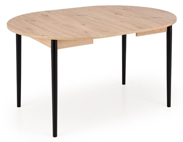 Asztal Houston 1990, 75cm, Artisan tölgy, Fekete, Bükkfa
