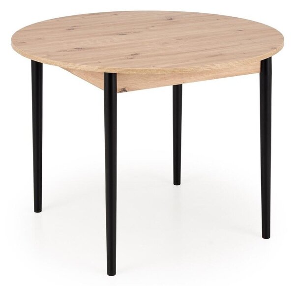 Asztal Houston 1990, 75cm, Artisan tölgy, Fekete, Bükkfa