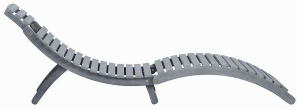 VidaXL Akácfa Napozóágy - Antik Szürke - 190cm