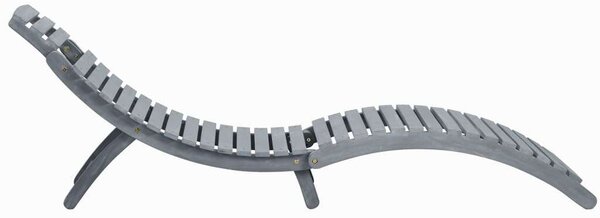 VidaXL Akácfa Napozóágy - Antik Szürke - 190cm