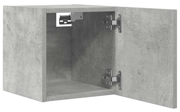 VidaXL 4 db betonszürke falra szerelhető TV-szekrény 30,5 x 30 x 30 cm