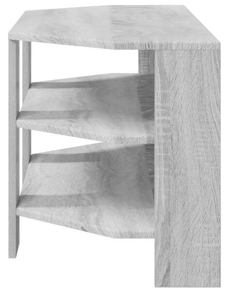 VidaXL SarokTVSzekrény Szürke Sonoma 102x40,5x45cm Faanyag