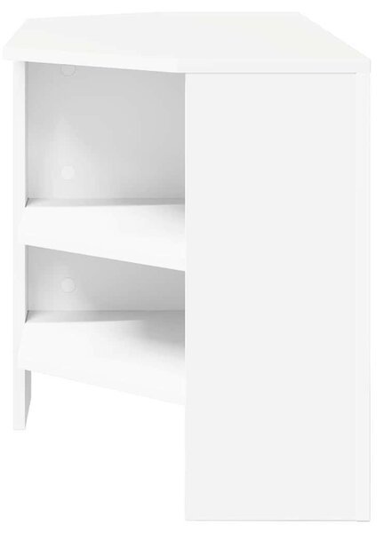 VidaXL SarokTVSzekrény Fehér 102 x 40,5 x 45 cm Faanyag