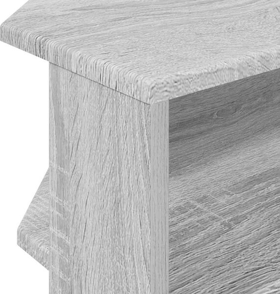 VidaXL SarokTVSzekrény Szürke Sonoma 102x40,5x45cm Faanyag