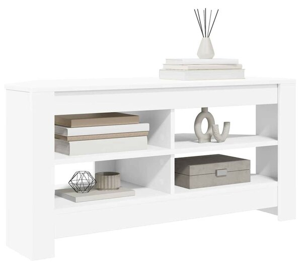 VidaXL SarokTVSzekrény Fehér 102 x 40,5 x 45 cm Faanyag
