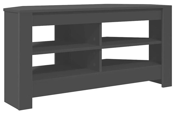 VidaXL SarokTVSzekrény Fekete 102 x 40,5 x 45 cm Faanyag