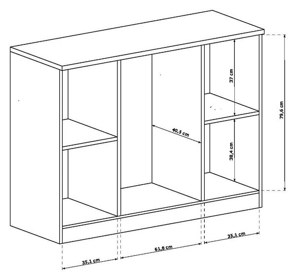 Komód Titanus 06 (lefkas tölgy)