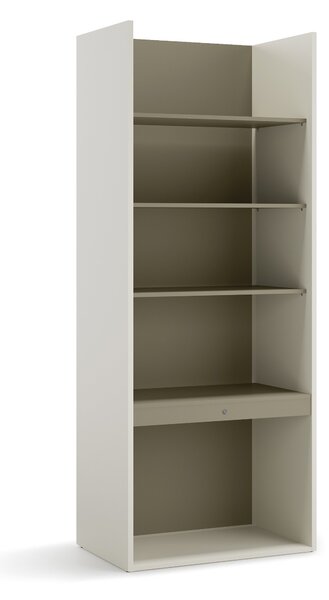 Könyvespolc Evareve 103, Fiókokkal, Nyitott, Laminált forgácslap, 216x85x55cm, Zöld, Világosbarna