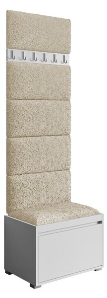 Előszoba garnitúra Comfivo Pinus V, 207x65x34cm, Kárpit, Laminált forgácslap