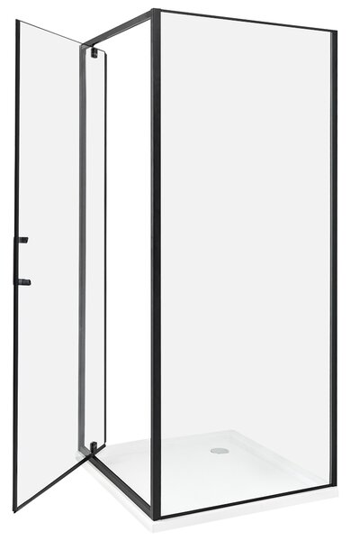 Zuhanykabin DARLI 80 x 80 x 185 cm Fekete