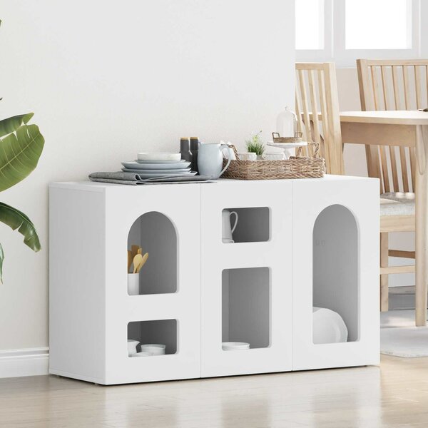 VidaXL Széf Fehér 100 x 35 x 59 cm Faanyag