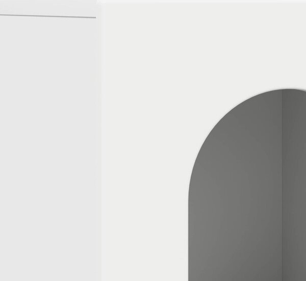 VidaXL Széf Fehér 100 x 35 x 59 cm Faanyag