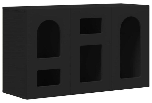VidaXL Széf Fekete 100 x 35 x 59 cm Faanyag