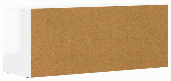 VidaXL TV szekrény Magas Fényű Fehér 100 x 35 x 40 cm Faanyag