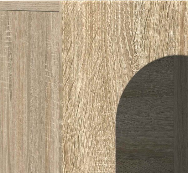 VidaXL Széf Sonoma tölgy 100 x 35 x 59 cm Faanyag