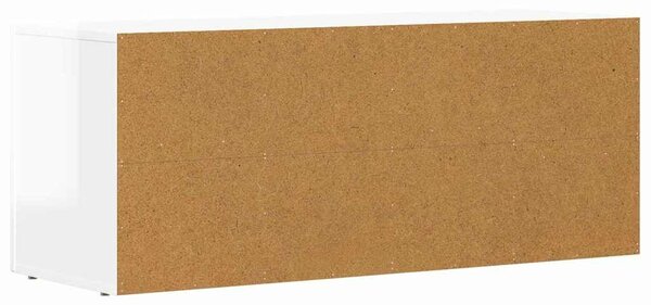VidaXL TV szekrény Magas Fényű Fehér 100 x 35 x 40 cm Faanyag