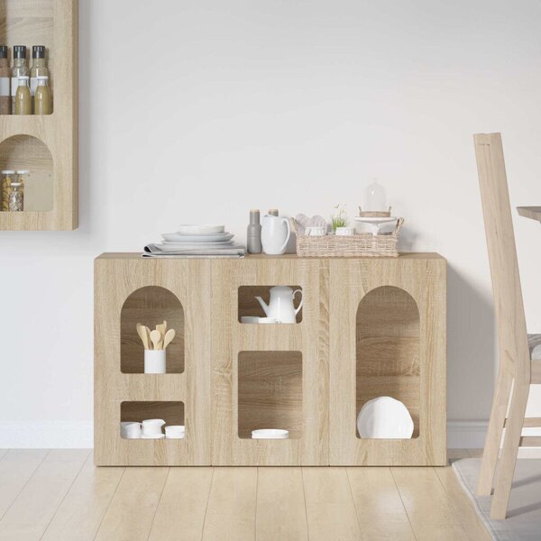 VidaXL Széf Sonoma tölgy 100 x 35 x 59 cm Faanyag