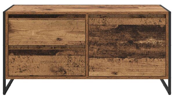 VidaXL TV szekrény fiókkal Öreg fa 100 x 36 x 49.5 cm Faanyag